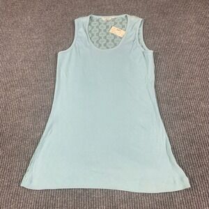 Studio Y Tank Top Womens 2XL Blue Lace Back Sleeveless‎ Maurices XX Large Summer